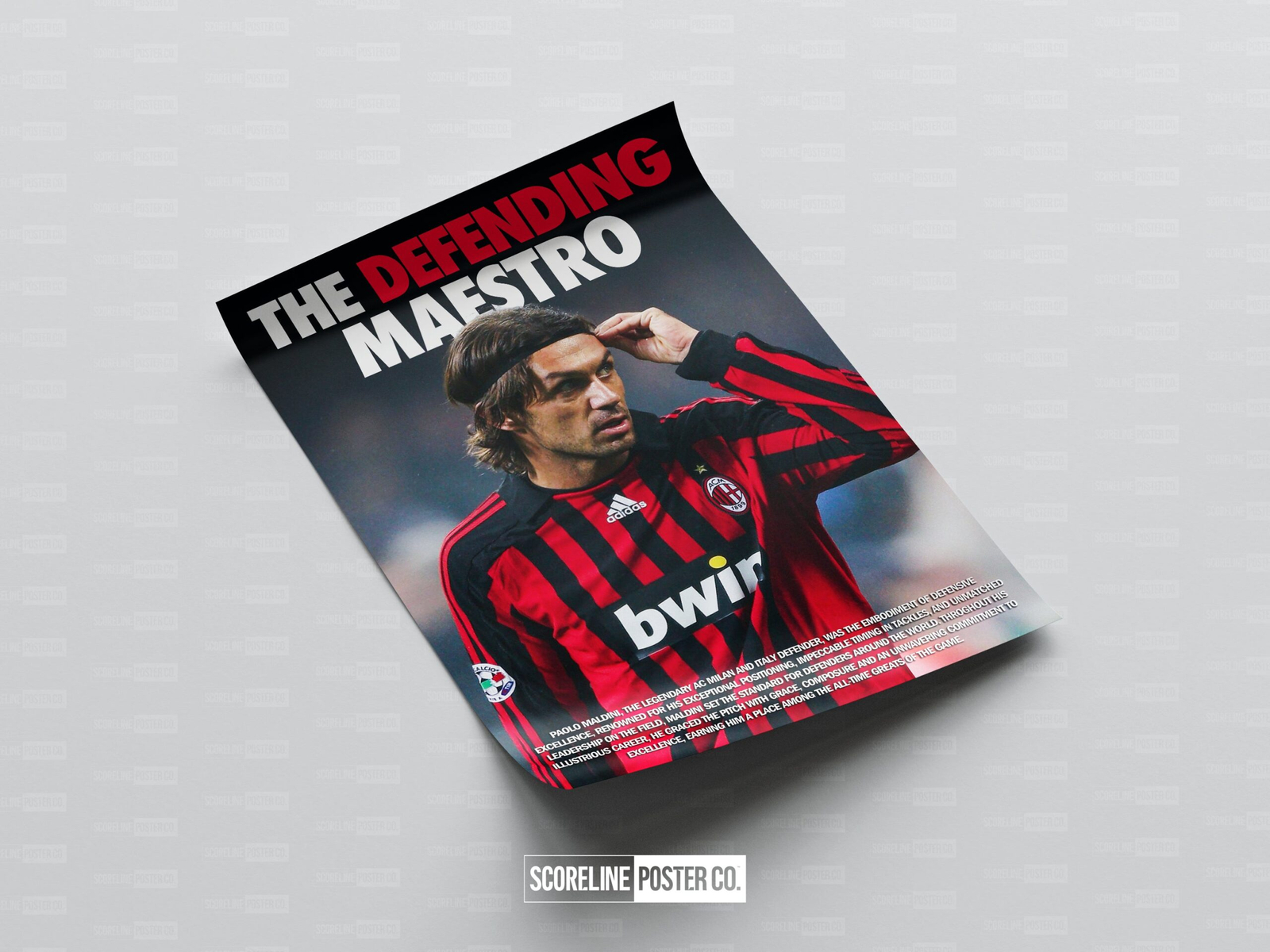 Paolo Maldini 'Defending Maestro' Poster - Image 4