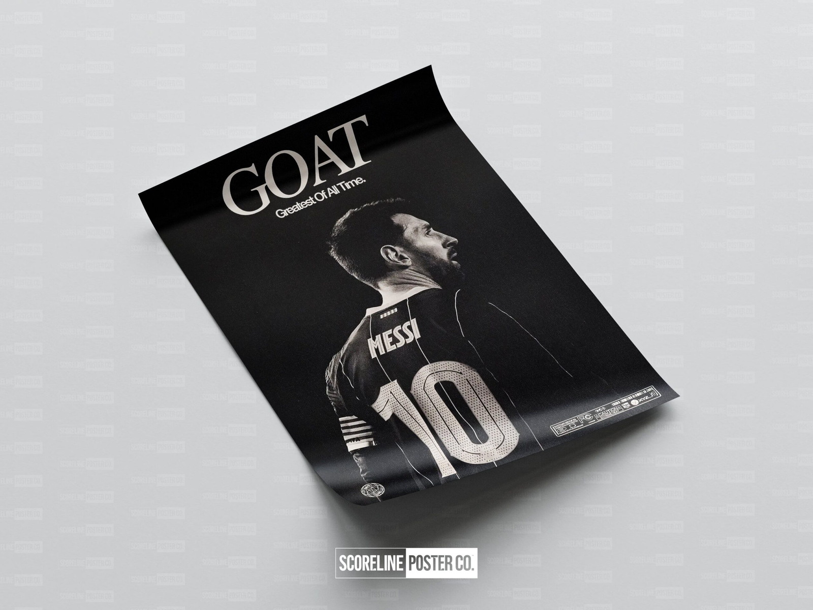 Lionel Messi 'GOAT' Poster - Image 4