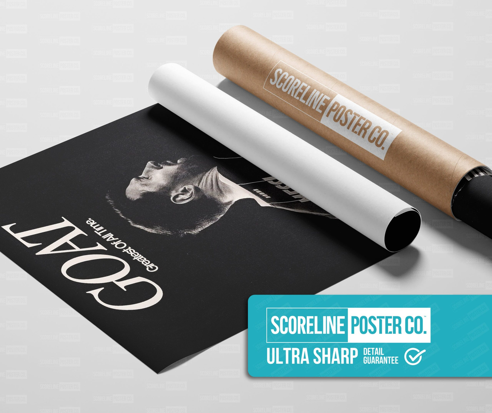 Lionel Messi 'GOAT' Poster - Image 3