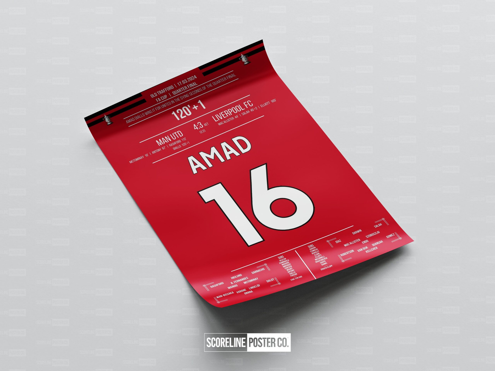 Amad Diallo Shirt Poster - Image 4