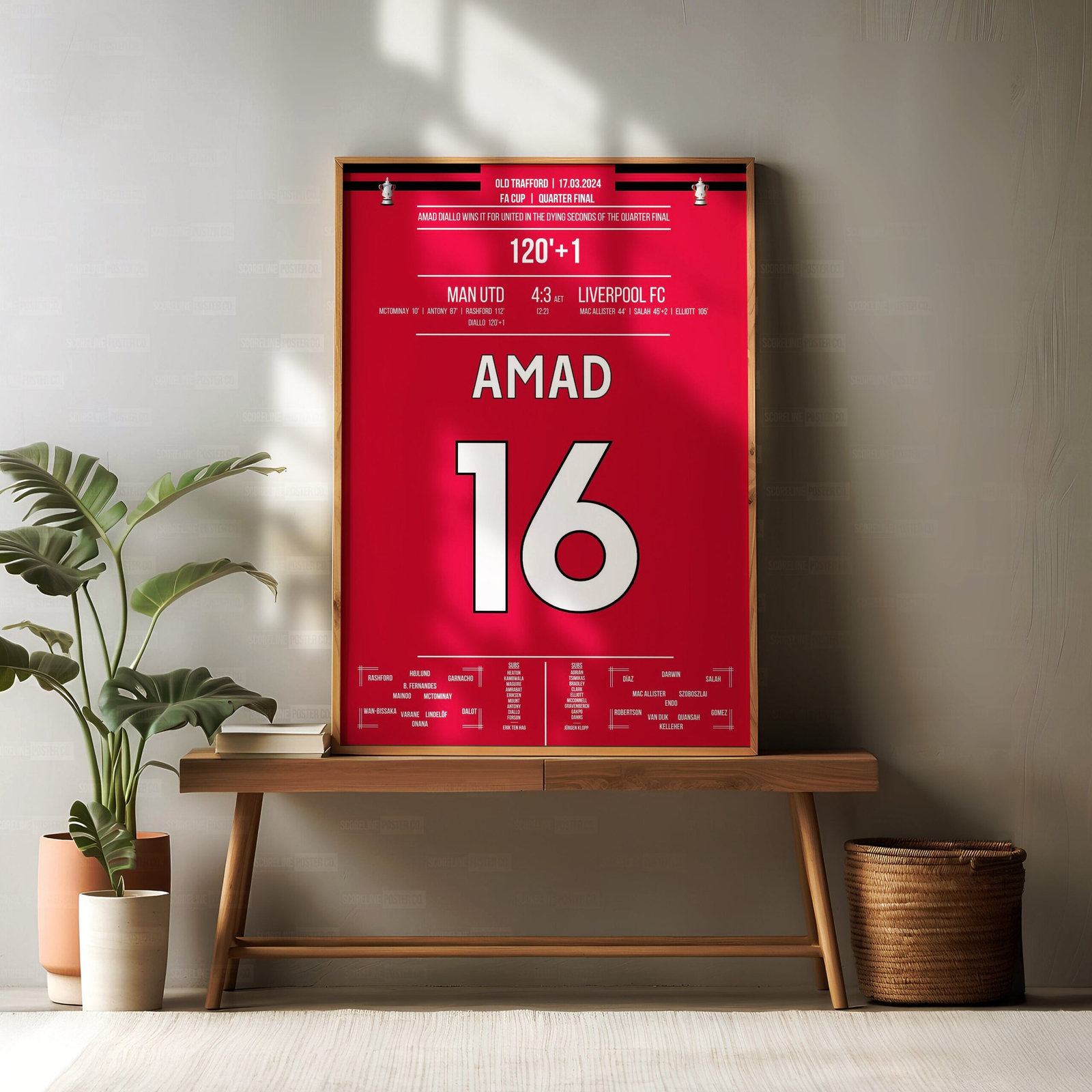 Amad Diallo Shirt Poster - Image 2