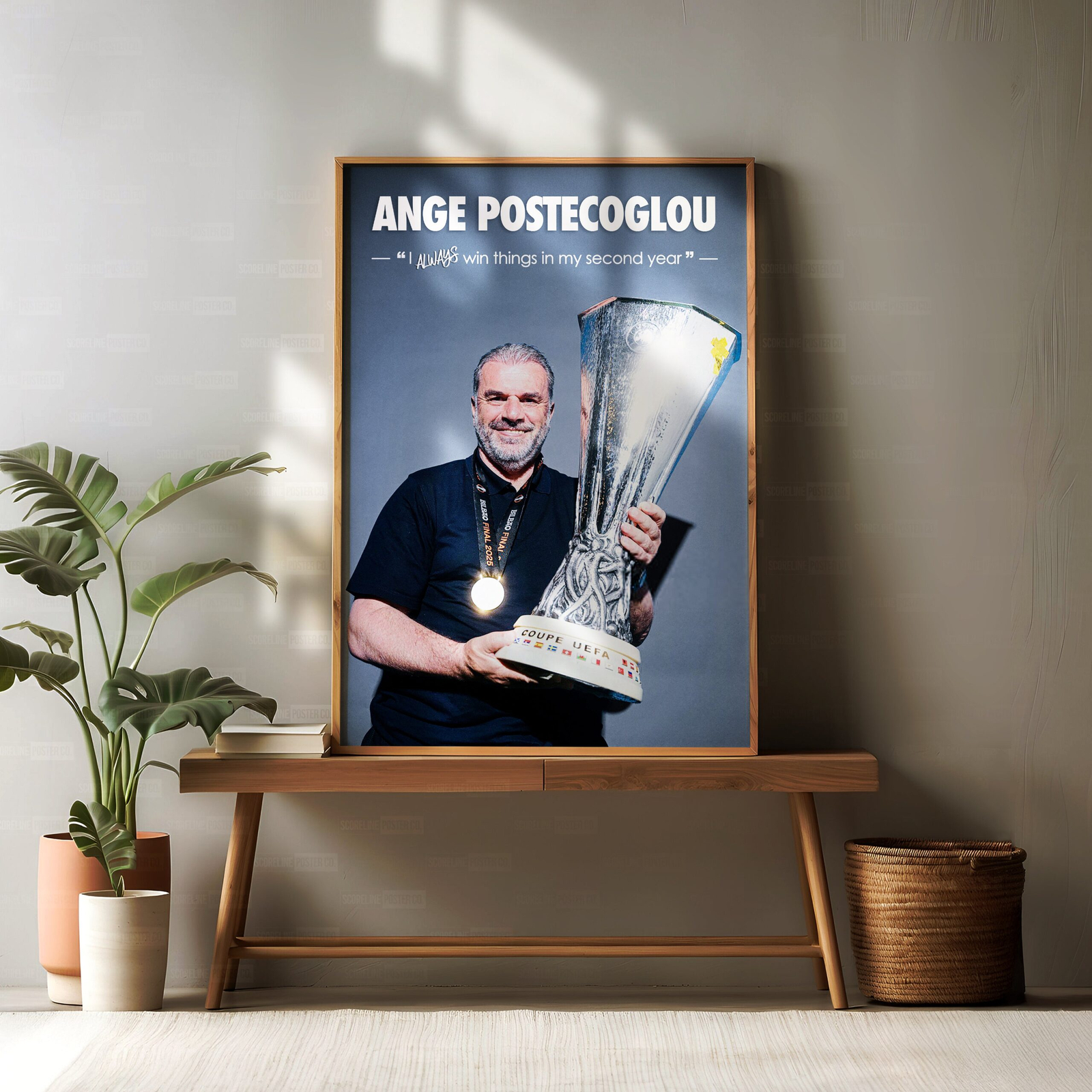 Ange Postecoglou Europa League Poster - Image 2