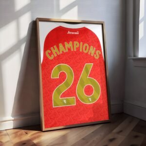 Arsenal Champions Shirt Poster