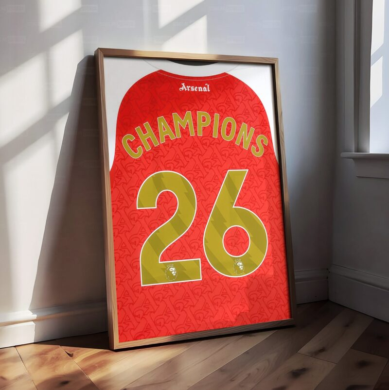 Arsenal Champions Shirt Poster