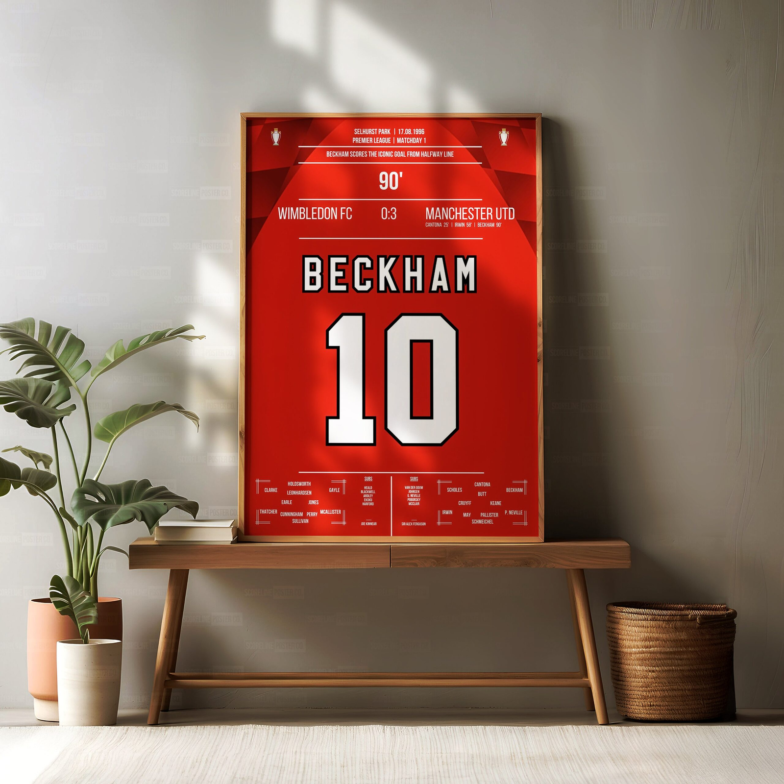 David Beckham Shirt Poster - Image 2