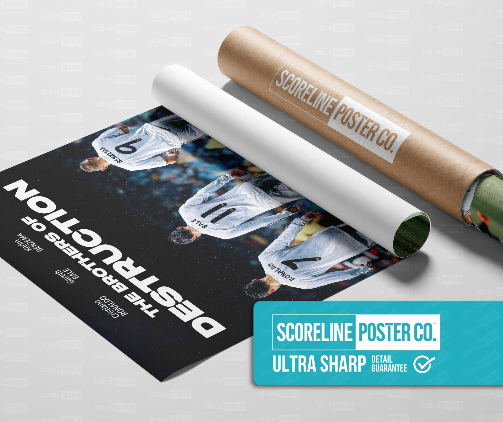 Ronaldo, Bale & Benzema 'Brothers Of Destruction' Poster - Image 3