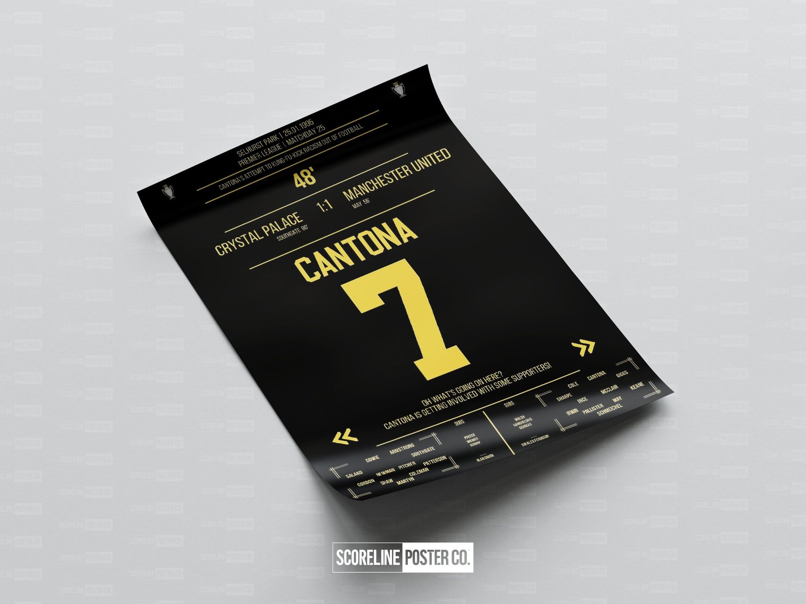 Eric Cantona Shirt Poster - Image 4