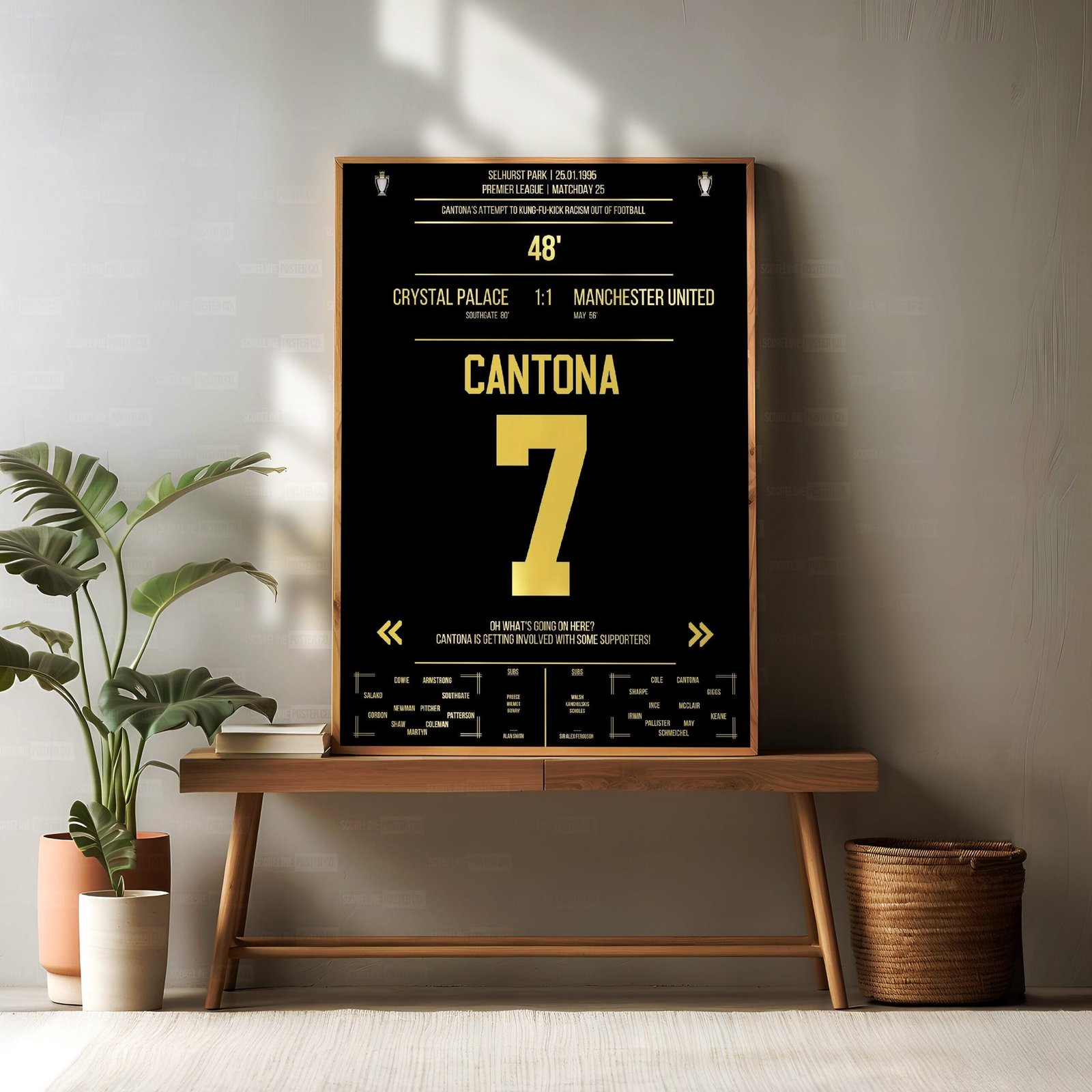 Eric Cantona Shirt Poster - Image 2