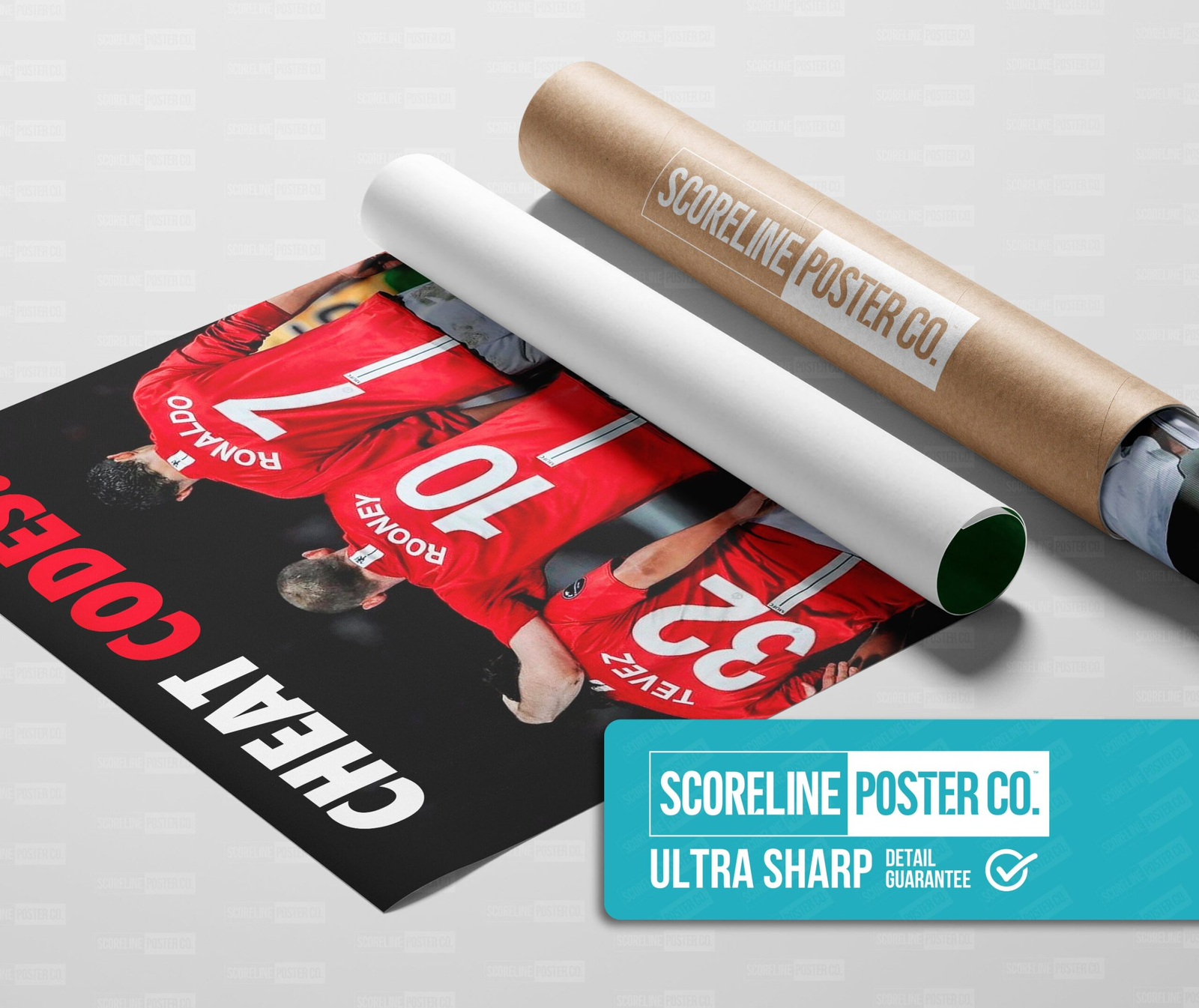 Tevez, Rooney & Ronaldo 'Cheat Codes' Poster - Image 3
