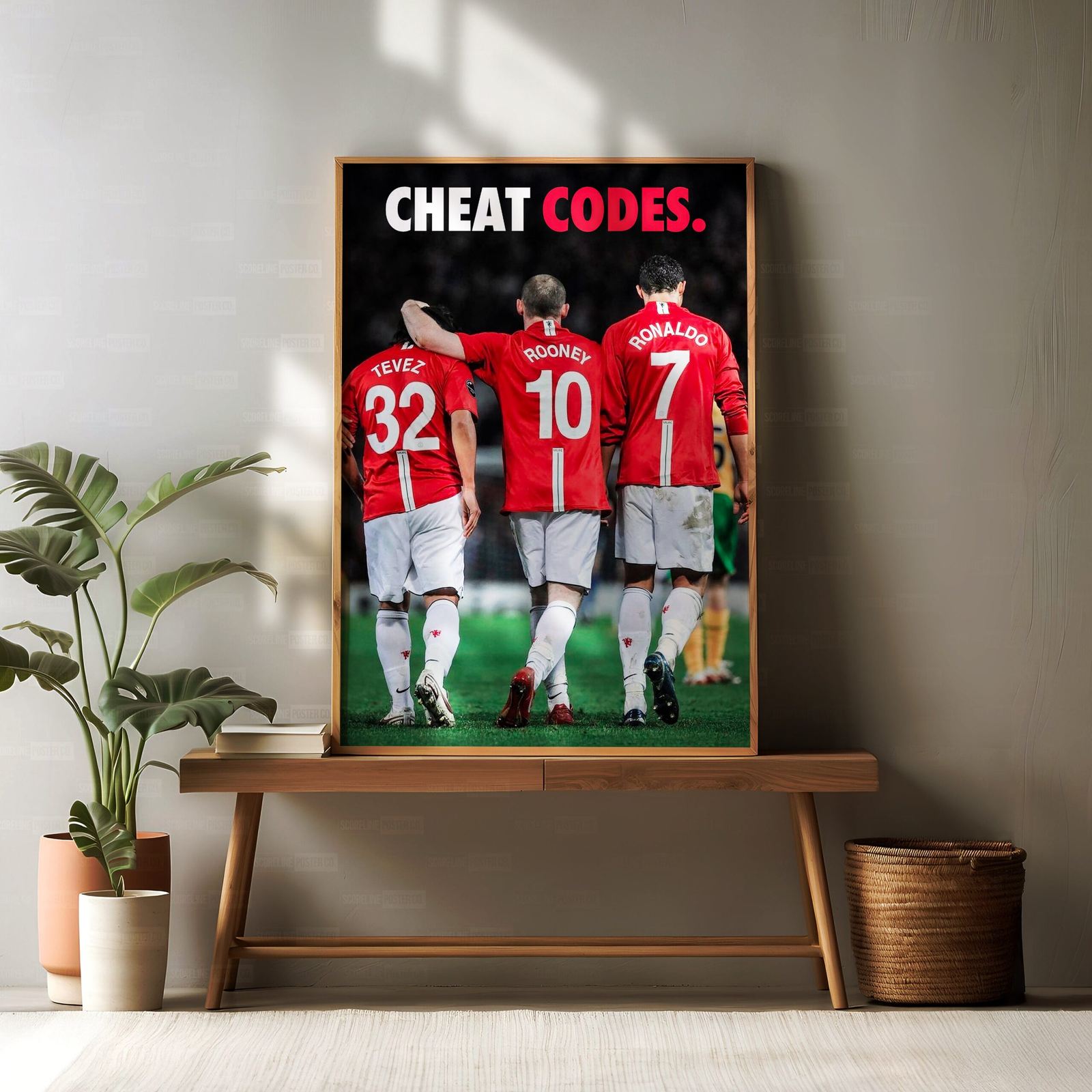 Tevez, Rooney & Ronaldo 'Cheat Codes' Poster - Image 2