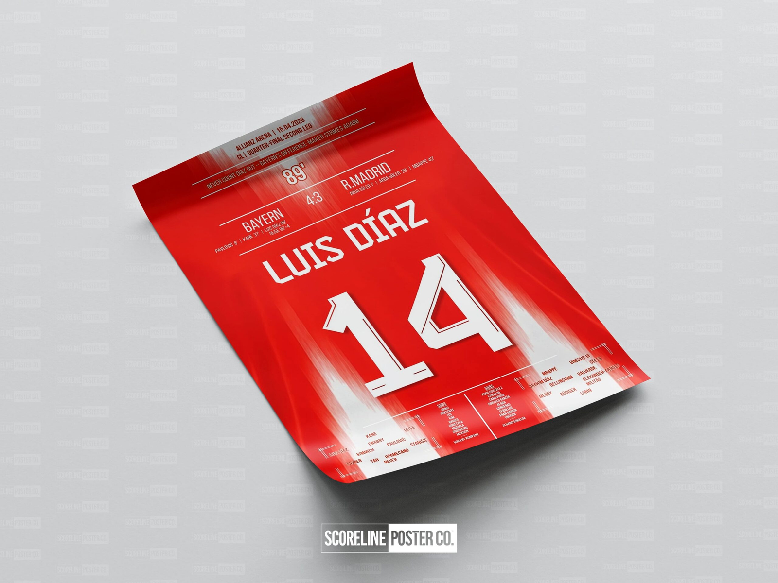 Luis Díaz Shirt Poster - Image 4