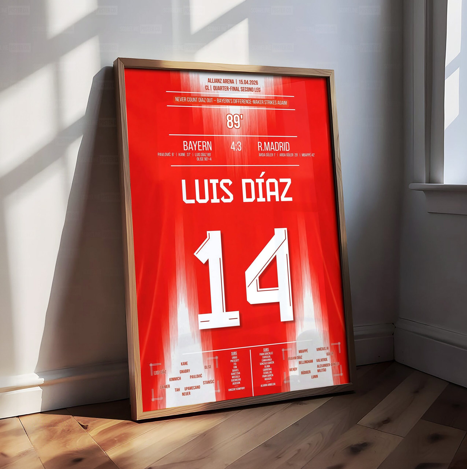 Luis Díaz Shirt Poster