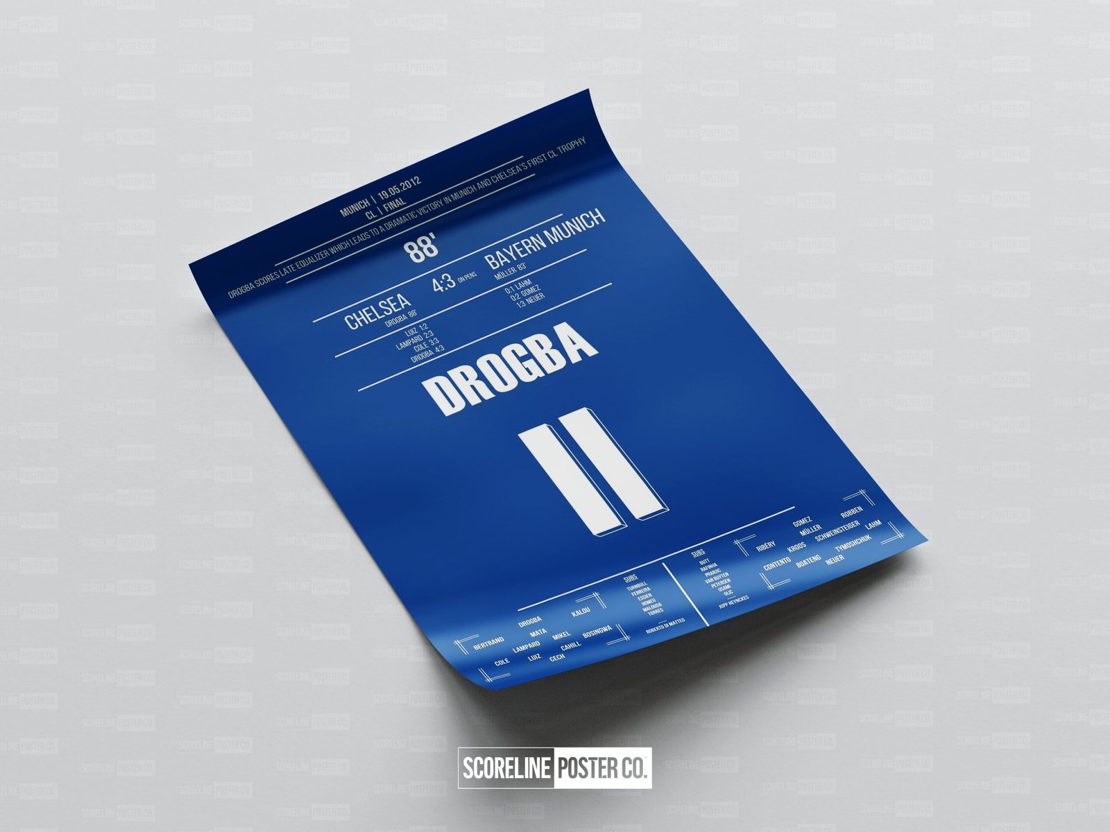 Didier Drogba Shirt Poster - Image 4