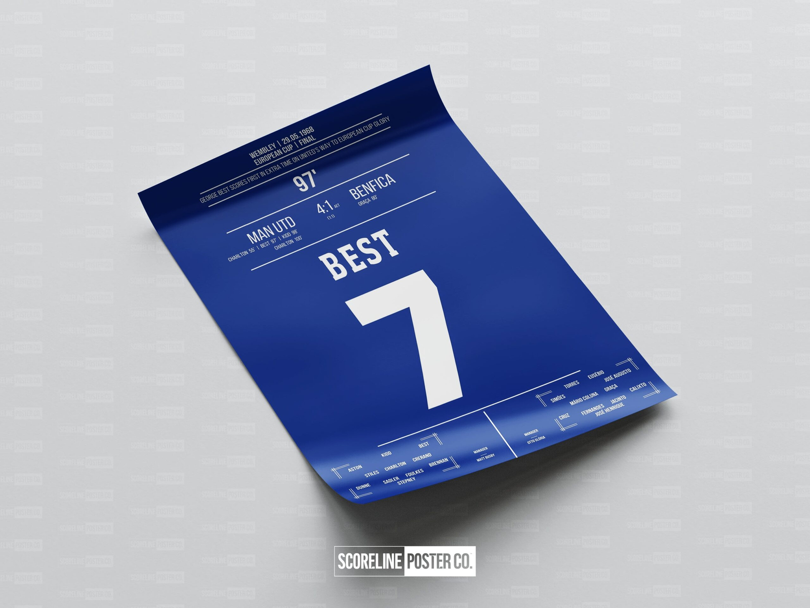 George Best Shirt Poster - Image 4