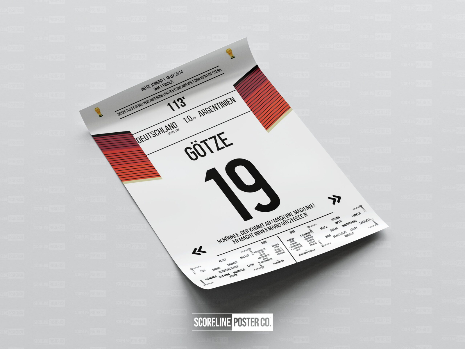 Mario Gotze Shirt Poster - Image 4