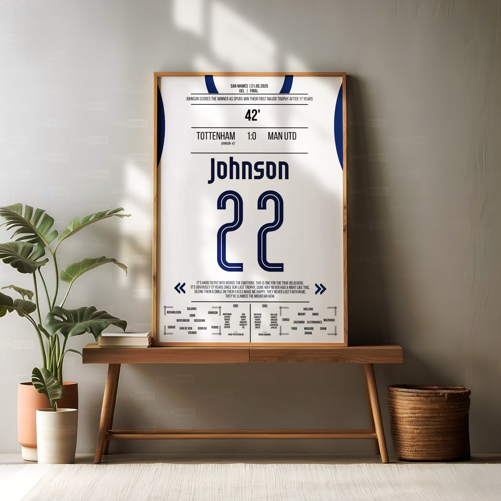 Brennan Johnson Shirt Poster - Image 2