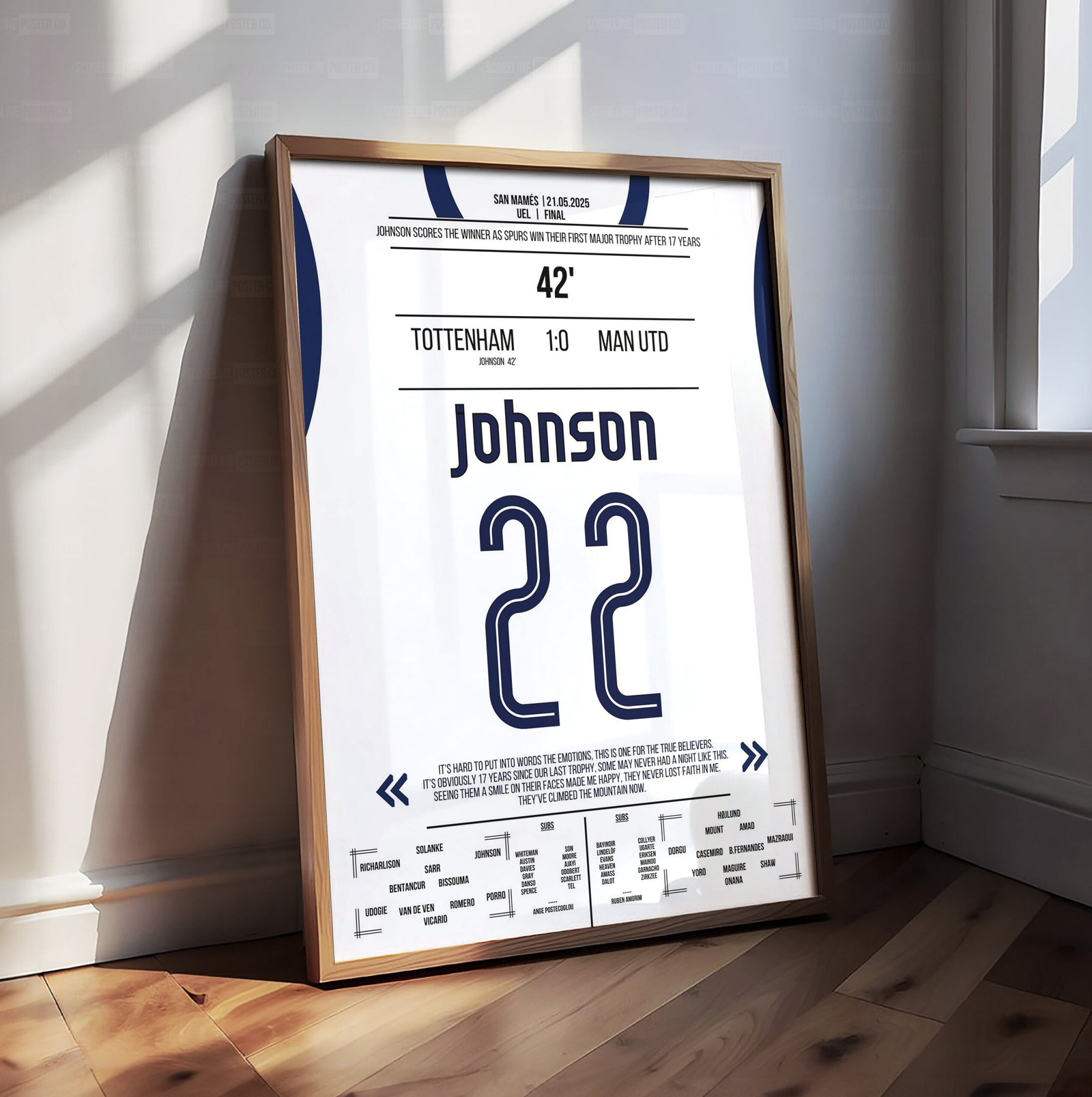 Brennan Johnson Shirt Poster