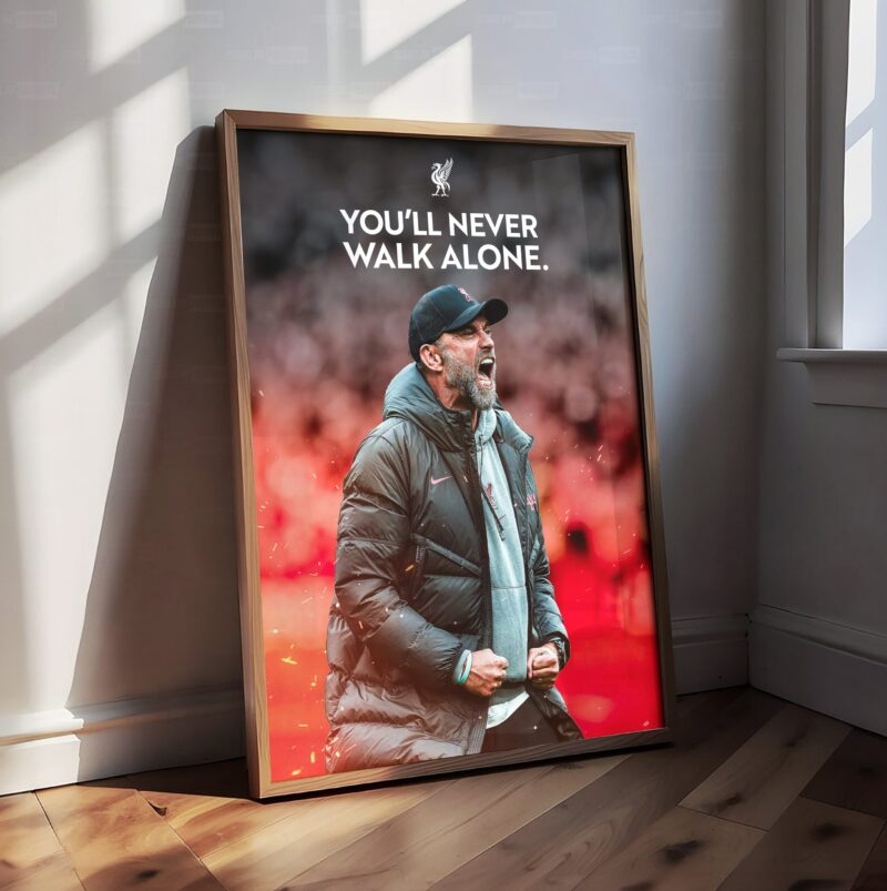 Jurgen Klopp 'YNWA' Poster