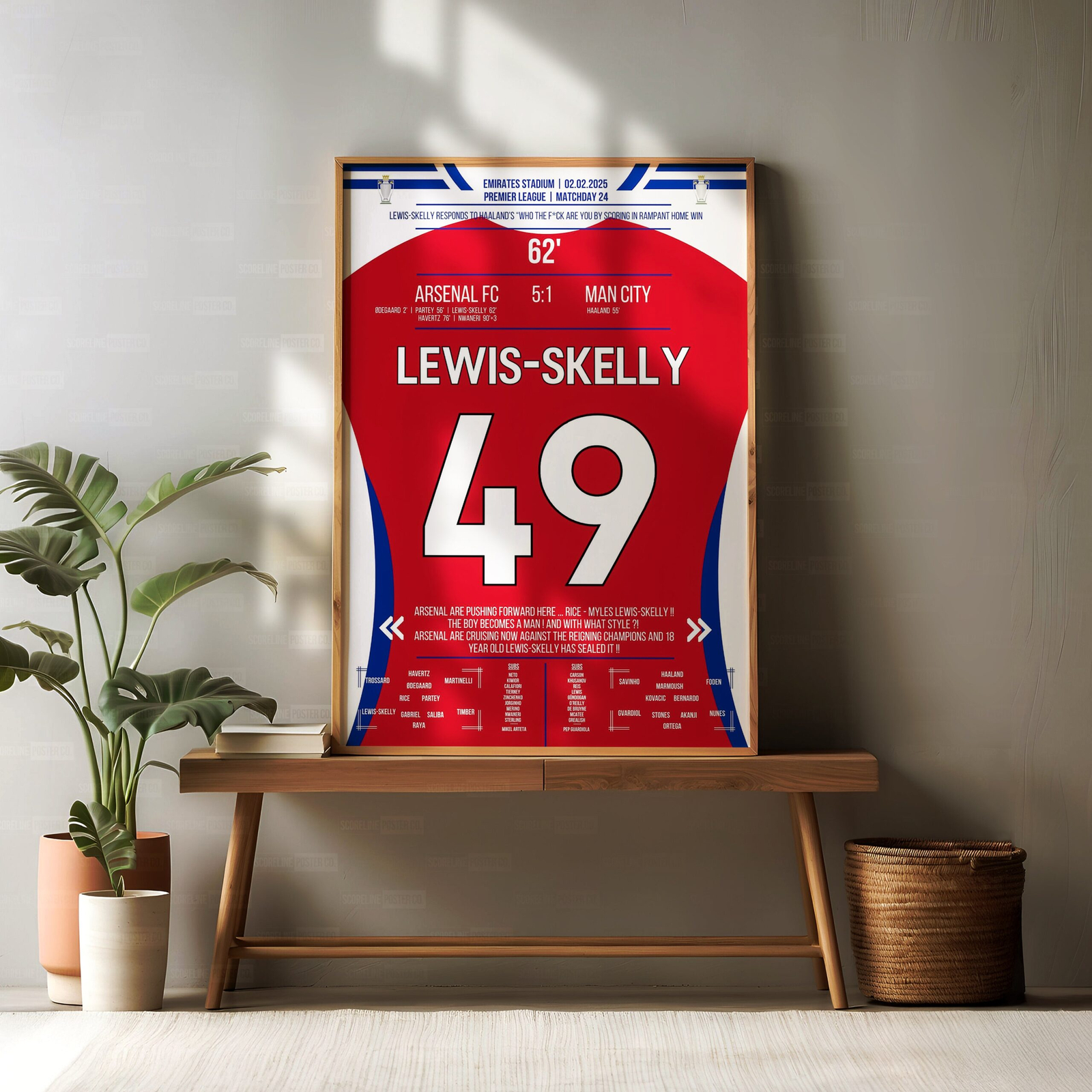Myles Lewis-Skelly Shirt Poster - Image 2