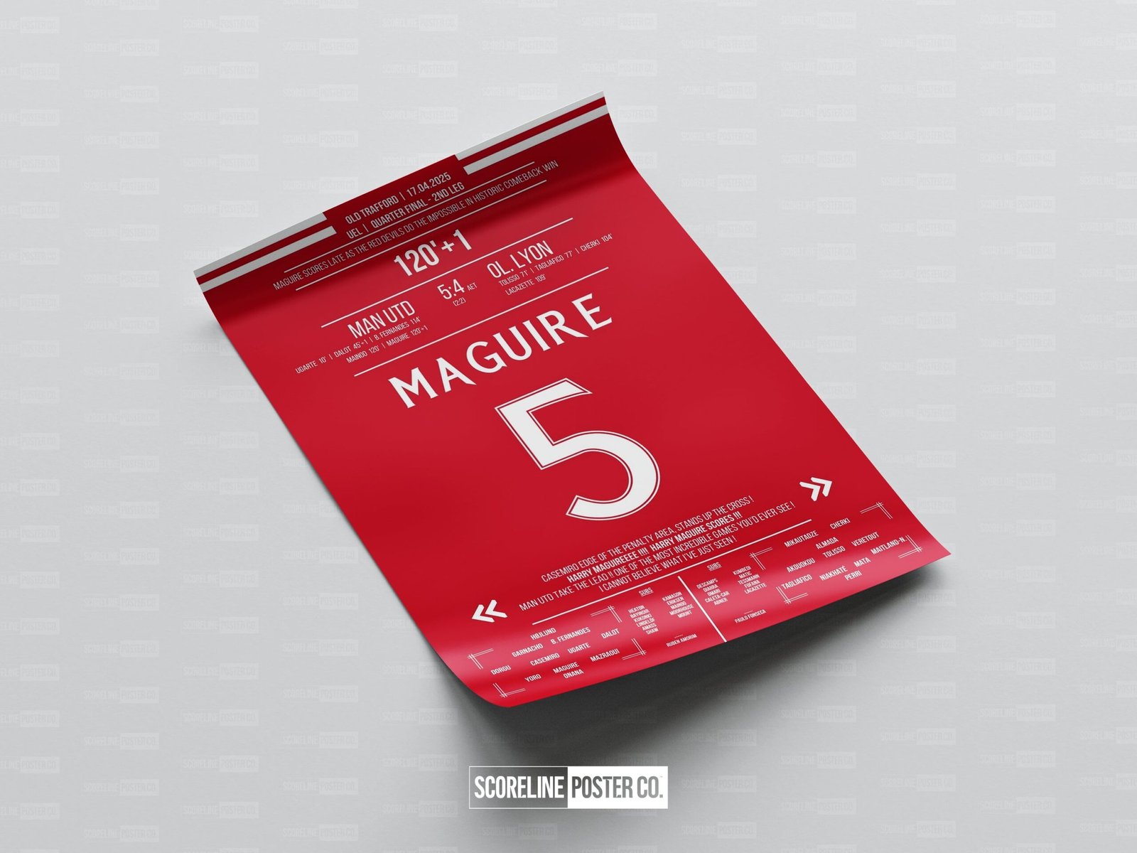 Harry Maguire Shirt Poster - Image 4