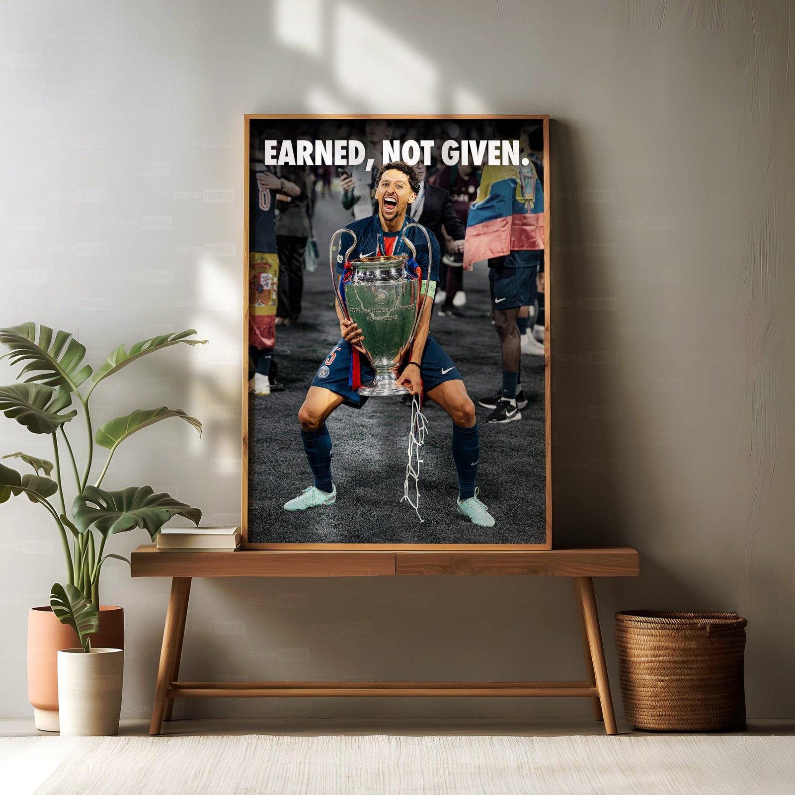 Marquinhos 'Earned, Not Given.' Poster - Image 2