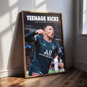 Kylian Mbappe 'Teenage Kicks' Poster