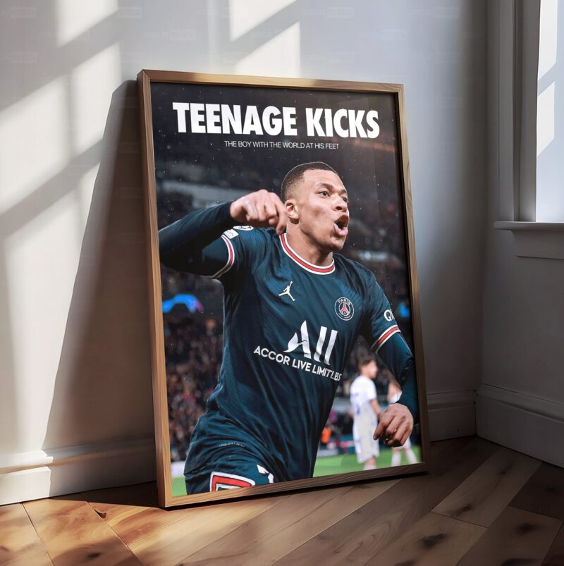 Kylian Mbappe 'Teenage Kicks' Poster