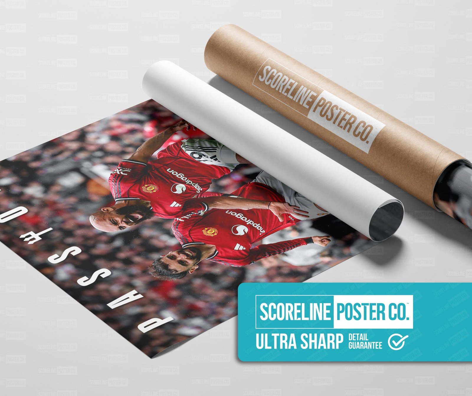 Bruno Fernanes & Bryan Mbeumo 'Passion' Poster - Image 3