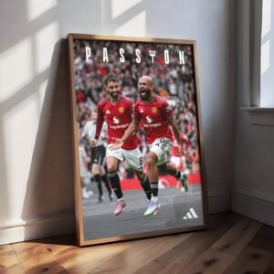 Bruno Fernanes & Bryan Mbeumo 'Passion' Poster