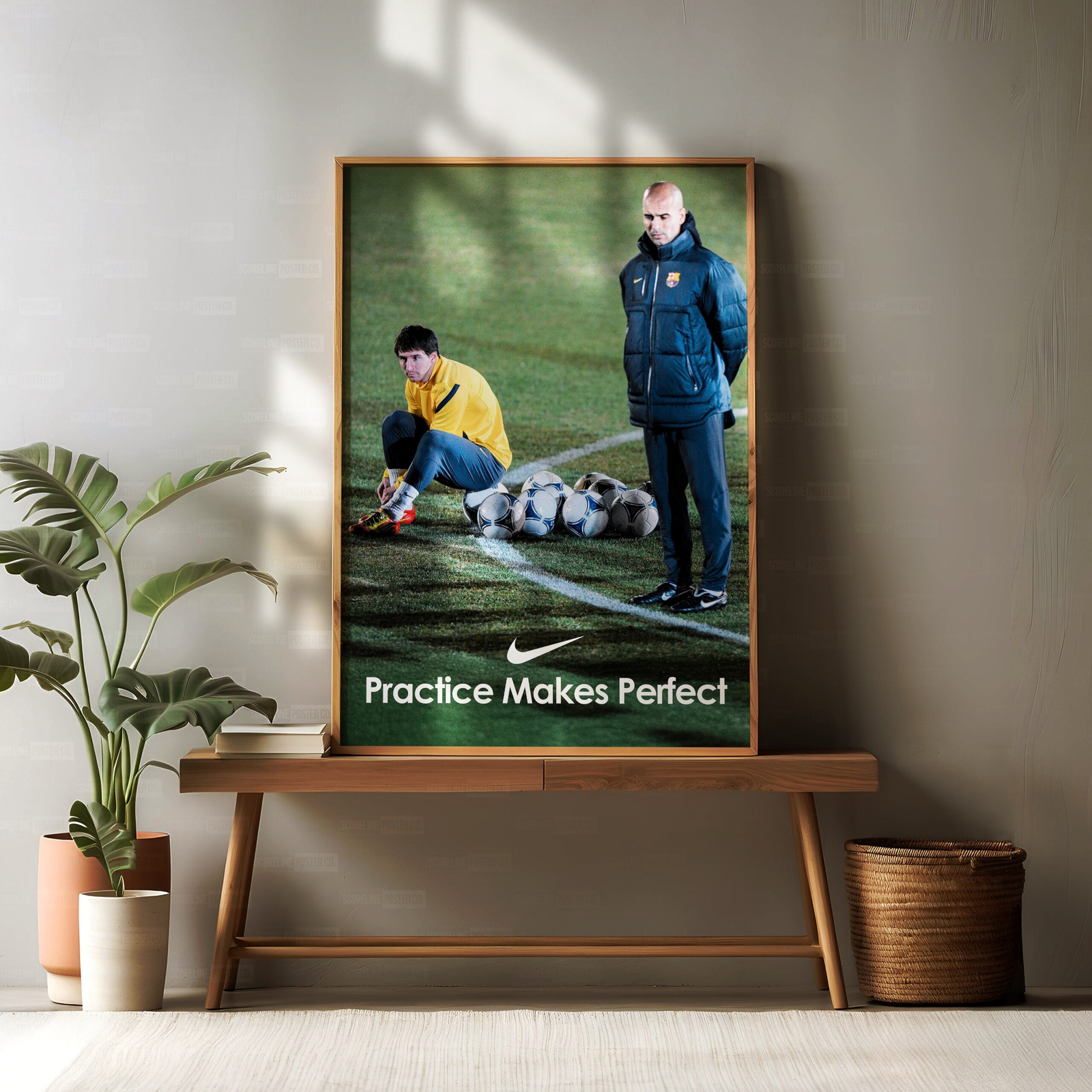 Messi & Guardiola 'Practice Makes Perfect' Poster - Image 2
