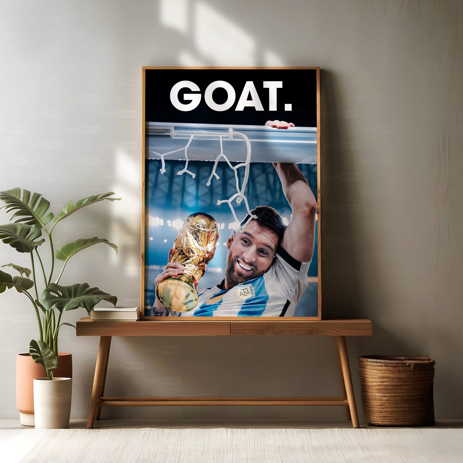 Lionel Messi 'GOAT' Poster - Image 2