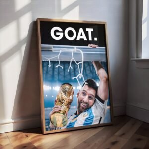 Lionel Messi 'GOAT' Poster
