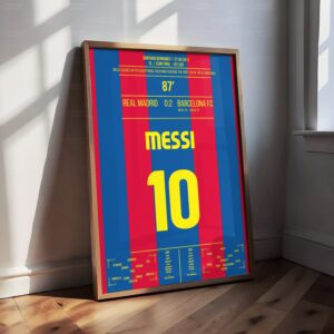 Lionel Messi Shirt Poster