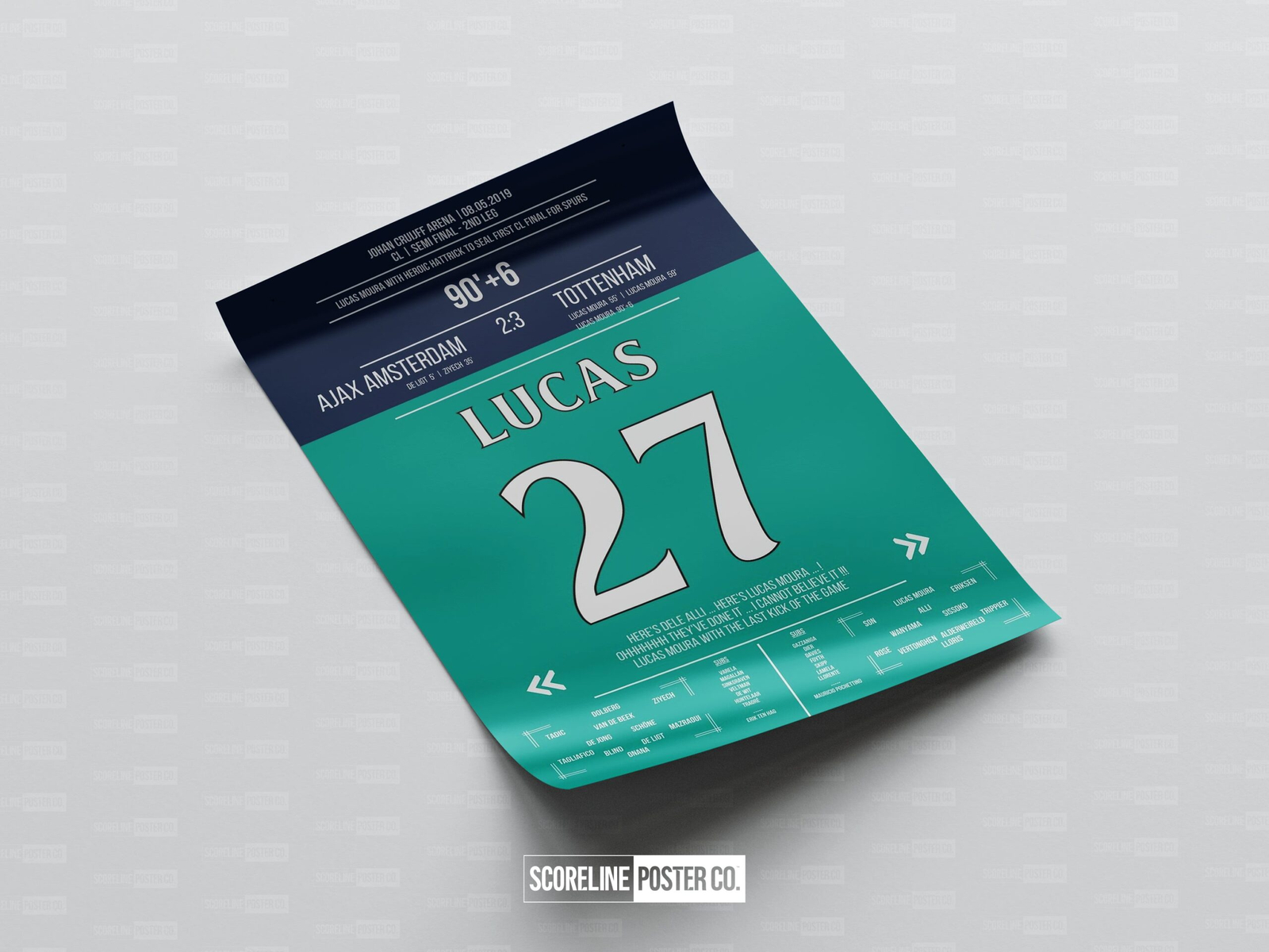 Lucas Moura Shirt Poster - Image 4