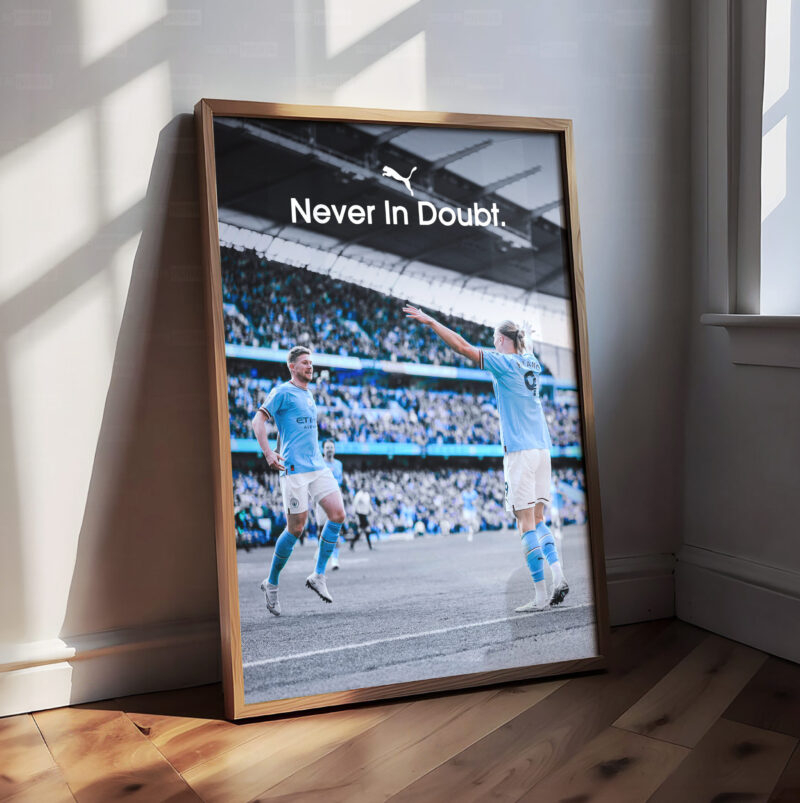 De Bruyne x Haaland 'Never In Doubt' Poster