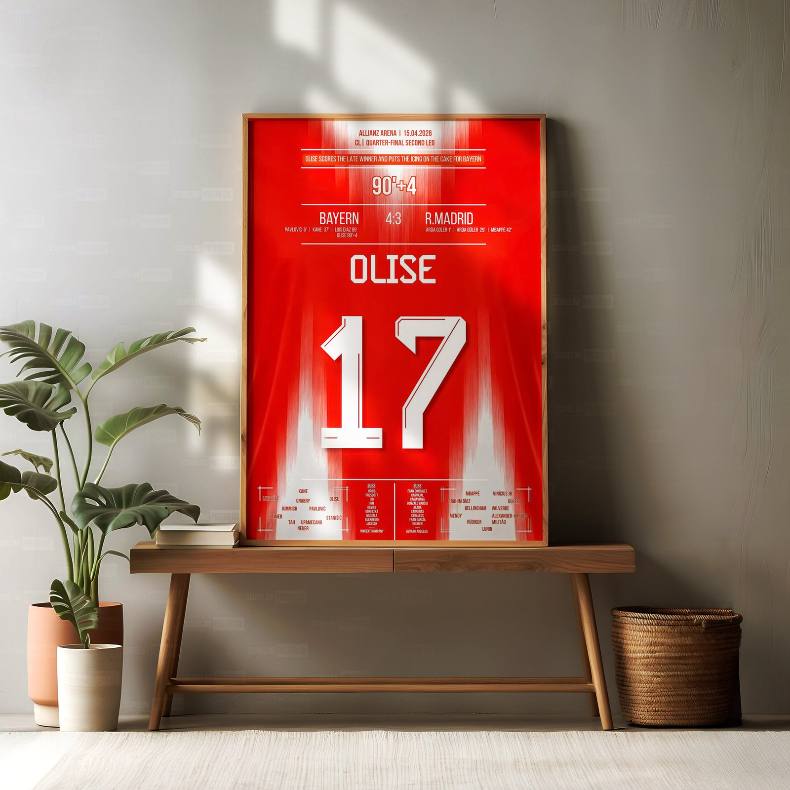 Michael Olise Shirt Poster - Image 2