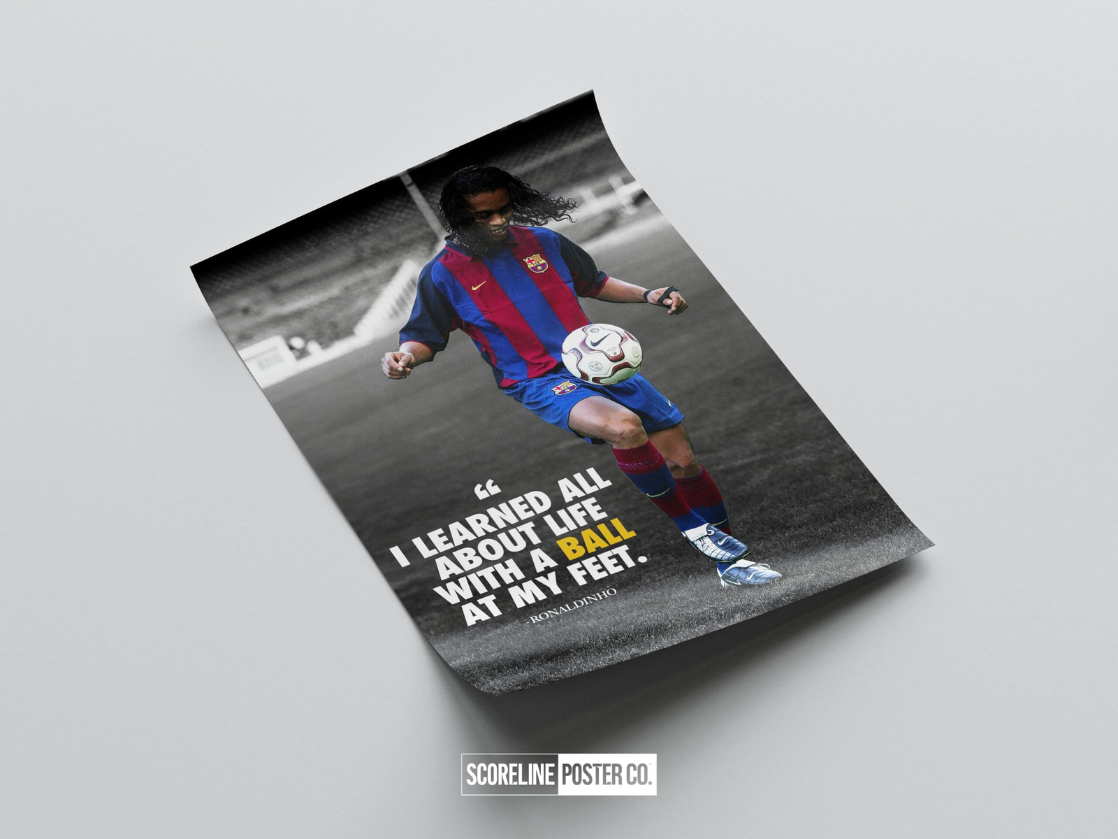 Ronaldinho 'Quote' Poster - Image 4
