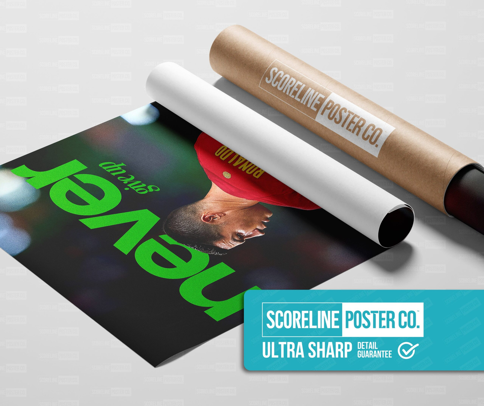Cristiano Ronaldo 'Never Give Up' Poster - Image 3