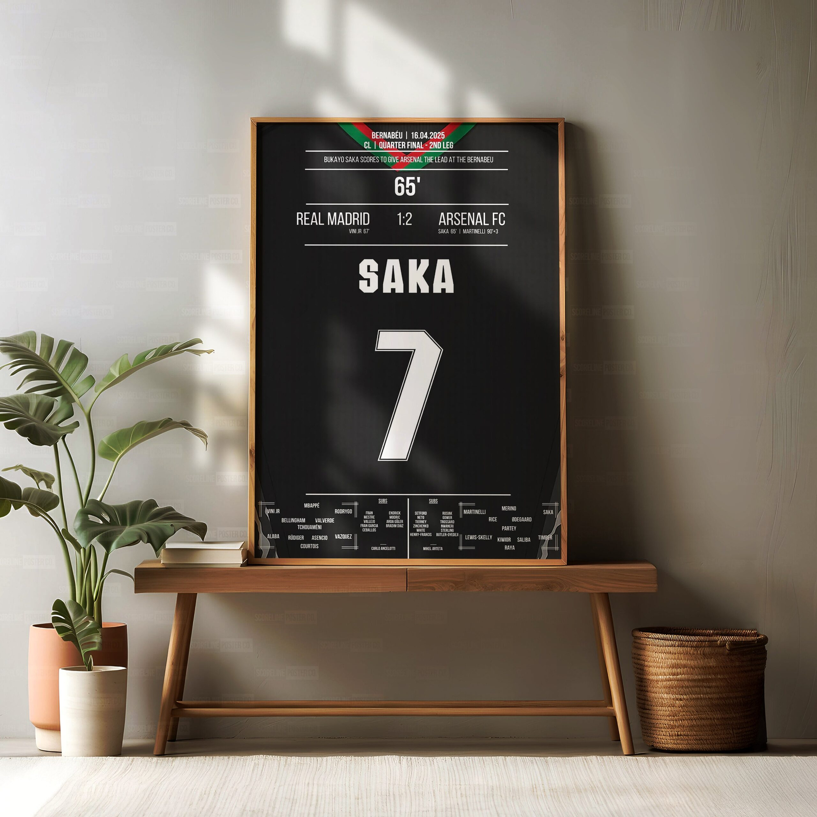 Bukayo Saka Shirt Poster - Image 2