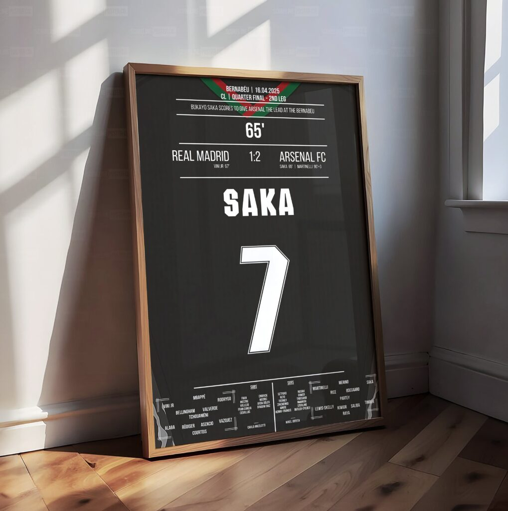 Bukayo Saka Shirt Poster