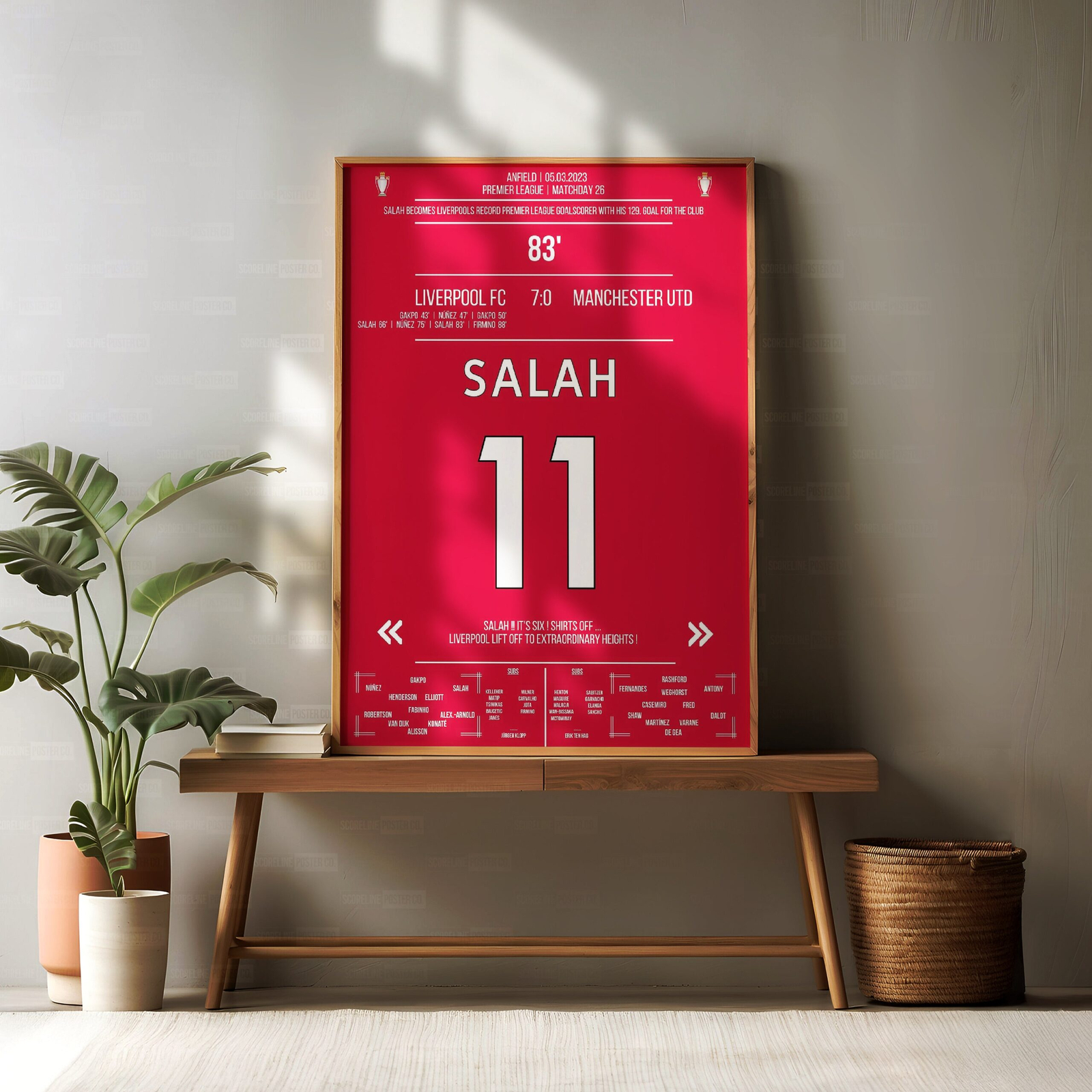 Mo Salah Shirt Poster - Image 2
