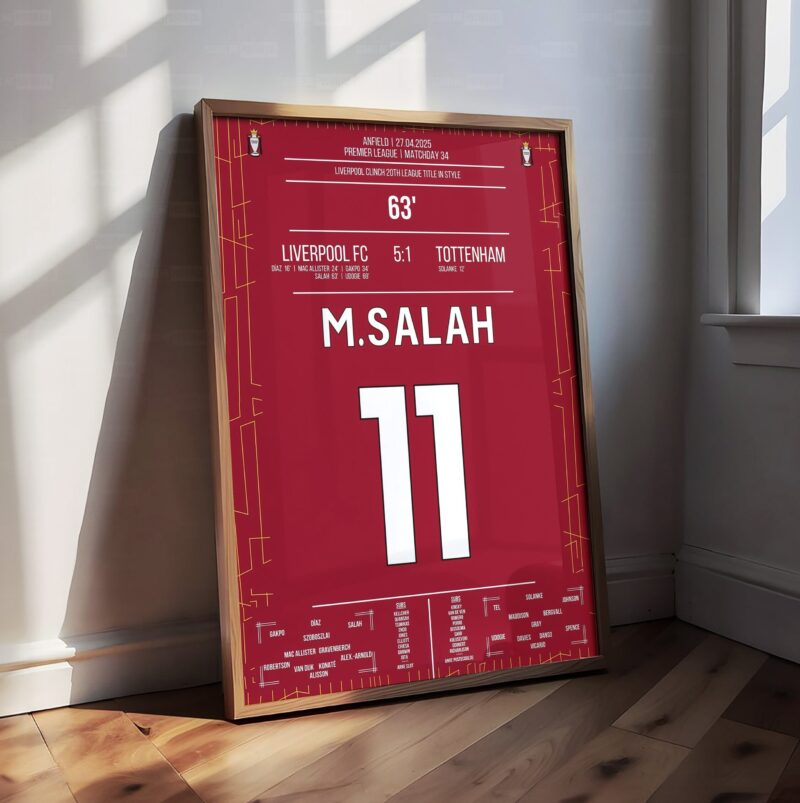 Mo Salah Shirt Poster