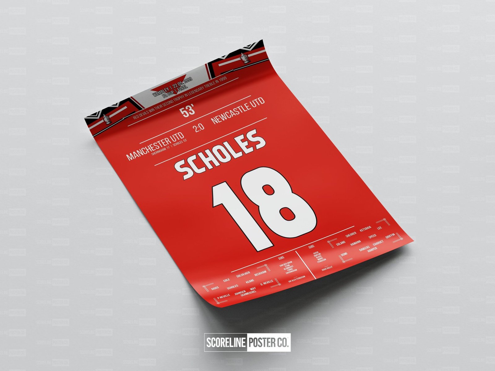 Paul Scholes Shirt Poster - Image 4