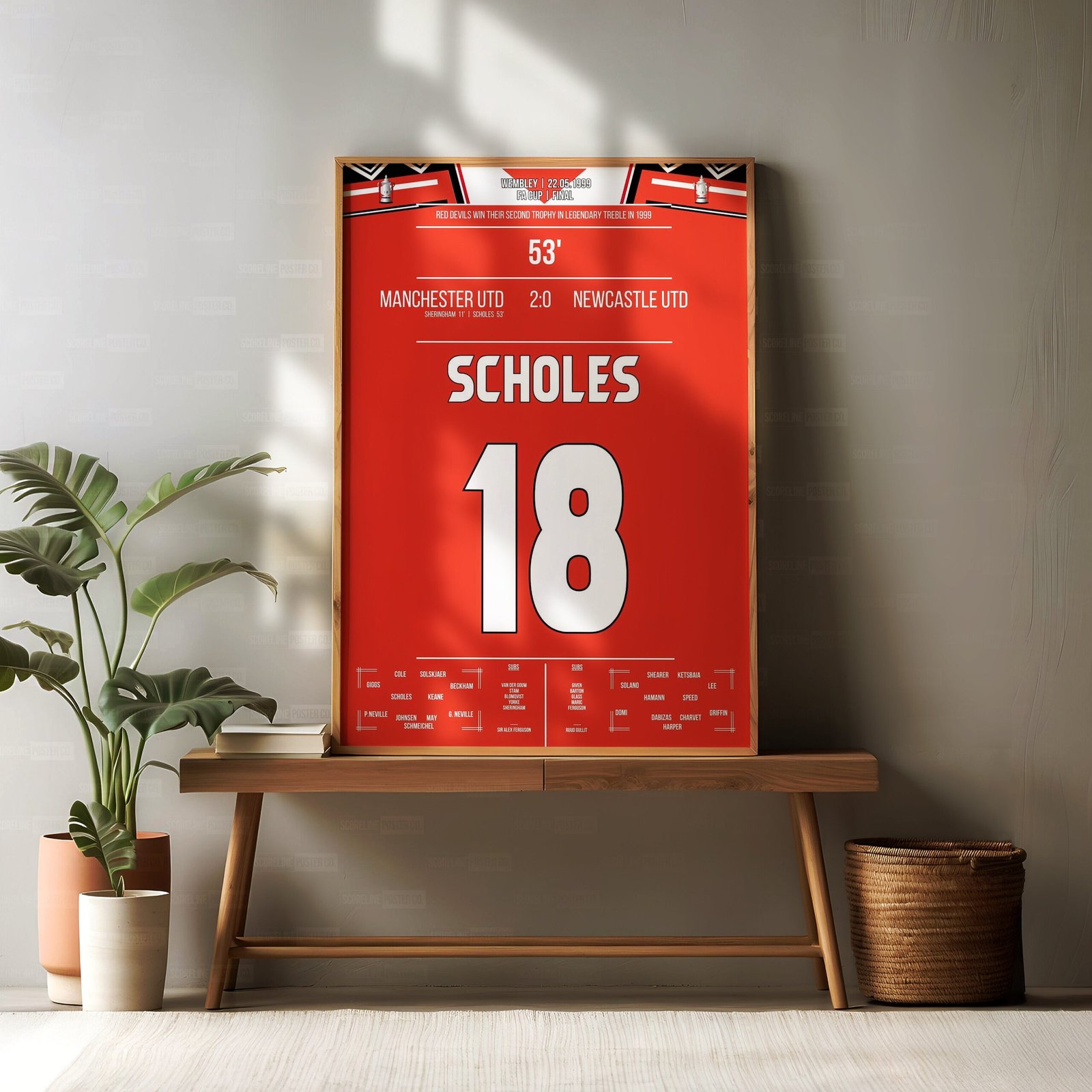 Paul Scholes Shirt Poster - Image 2