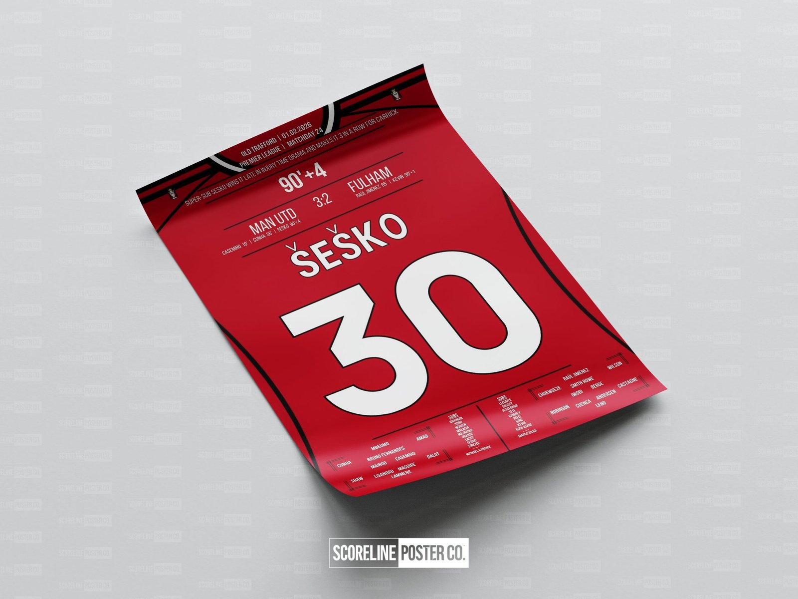 Benjamin Sesko Shirt Poster - Image 4
