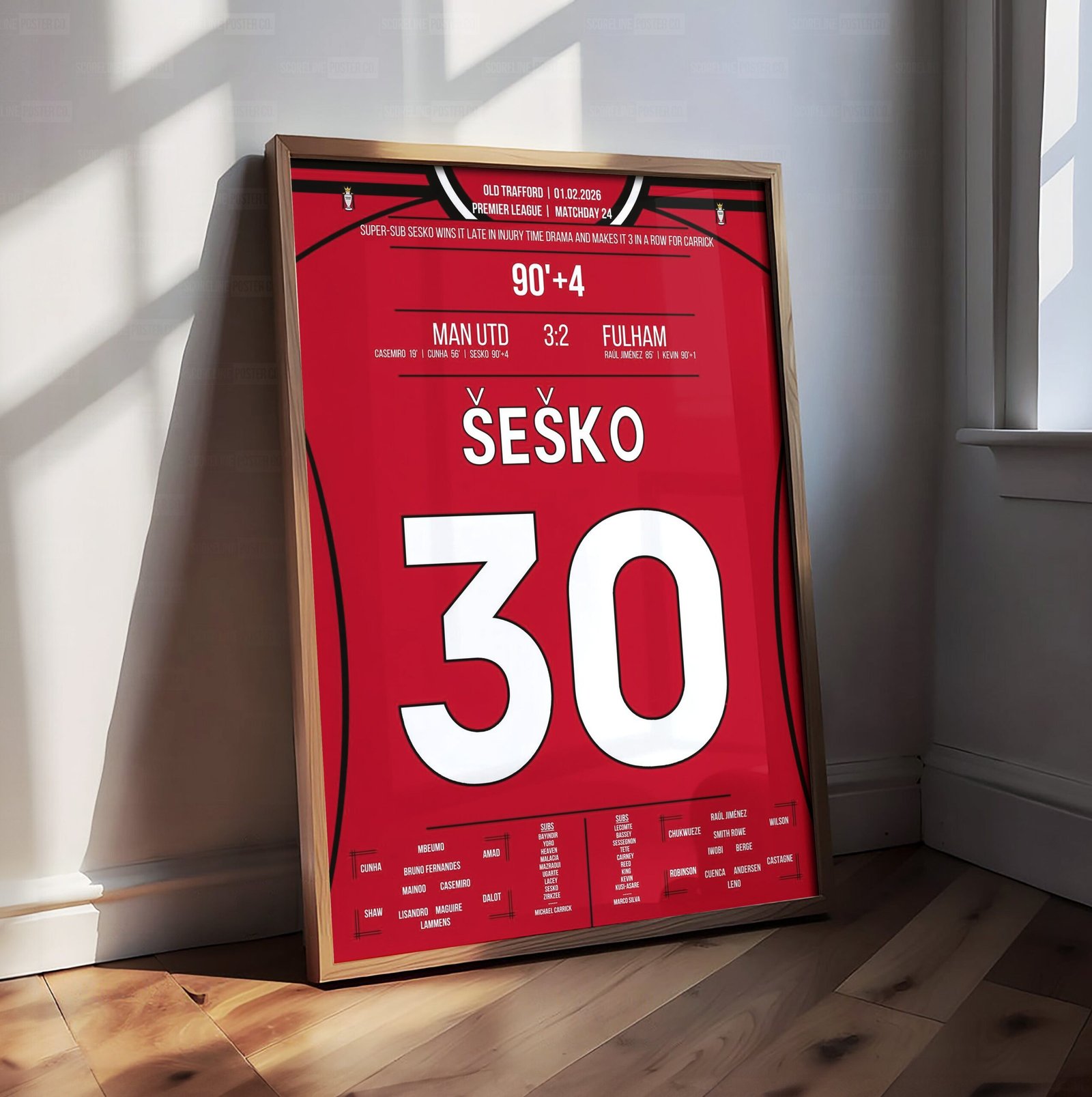 Benjamin Sesko Shirt Poster