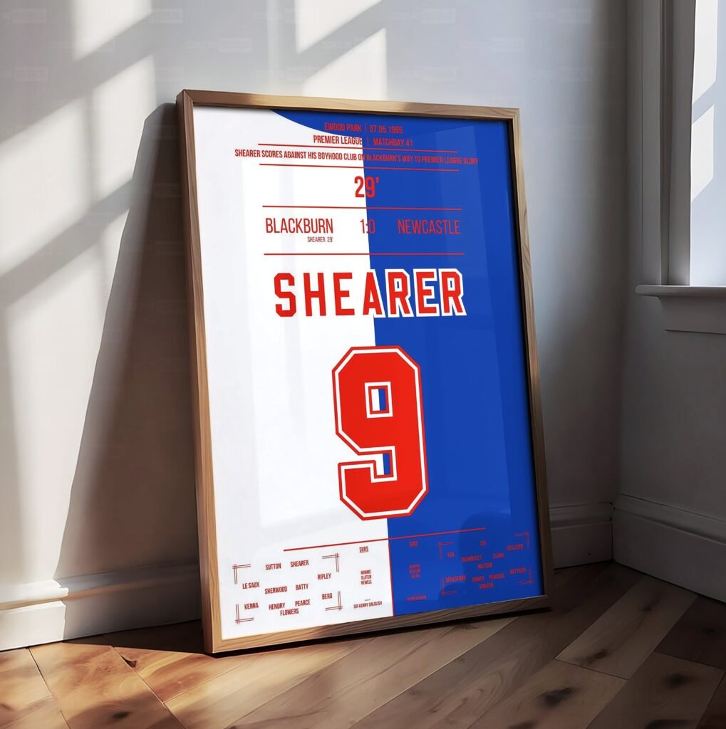 Alan Shearer Shirt Poster