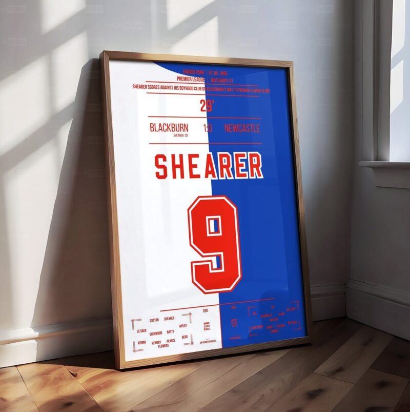 Alan Shearer Shirt Poster