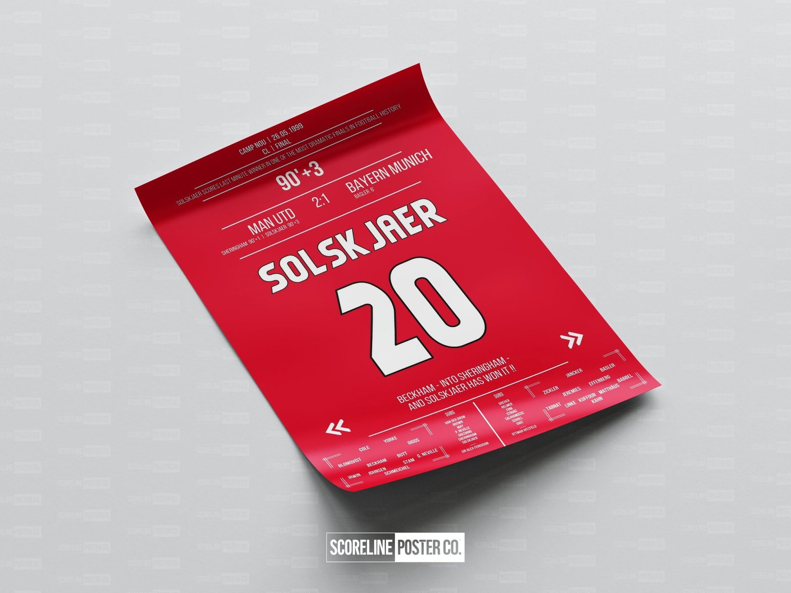 Ole Gunnar Solskjær Shirt Poster - Image 4