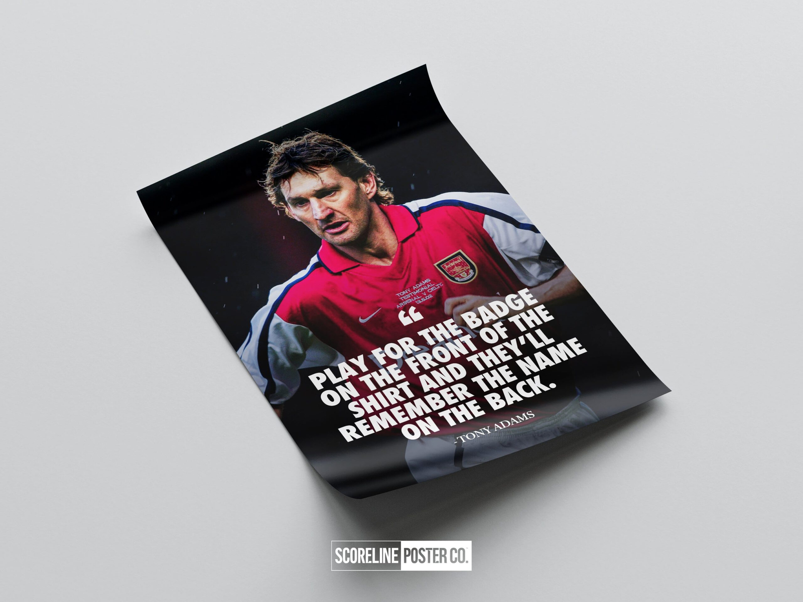 Tony Adams 'Quote' Poster - Image 4